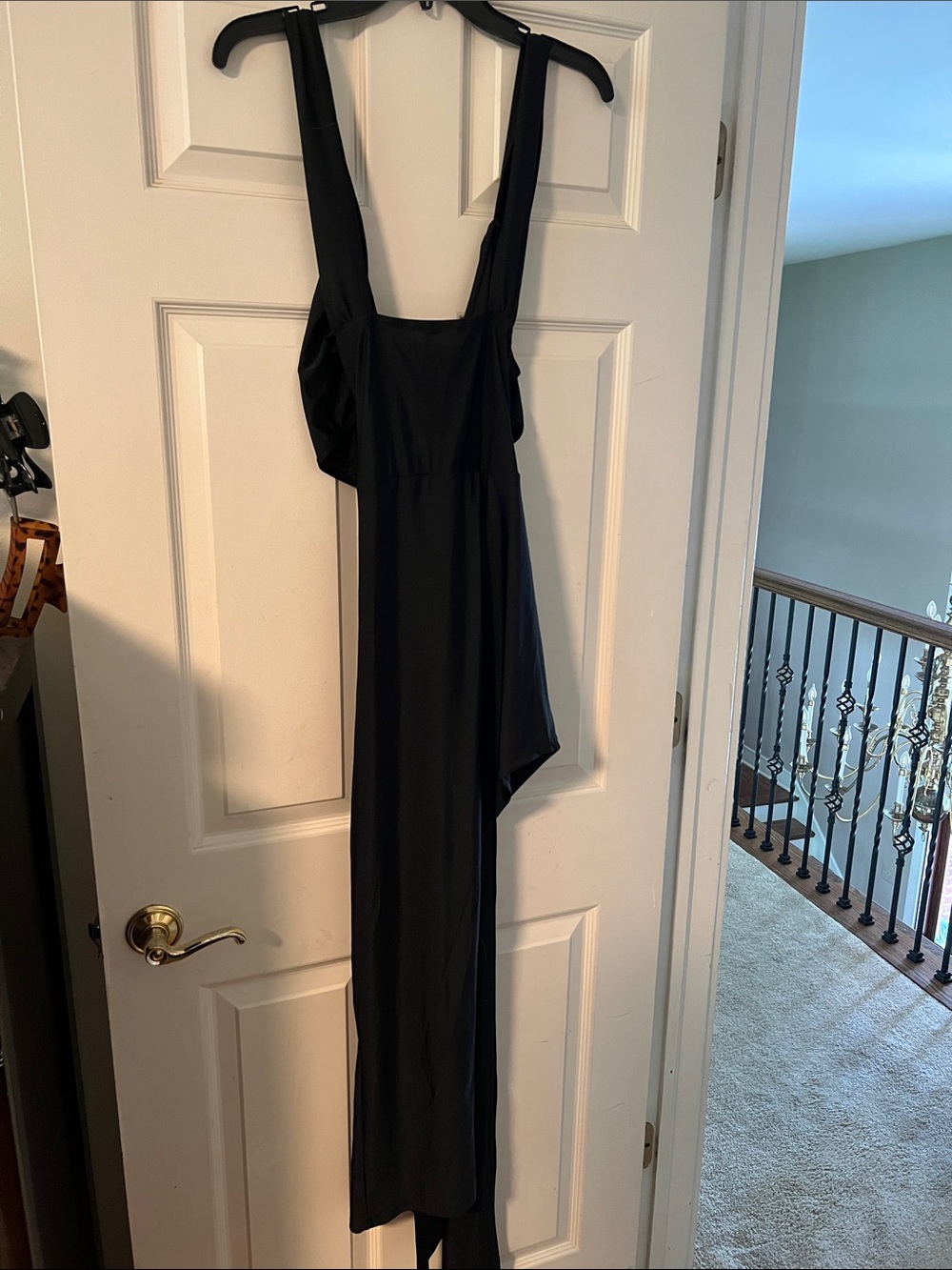 Black Women's Asymmetric Dress - Stylish Evening Dress